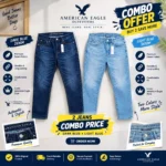 American Eagle Premium Denim Jeans — 2 Pcs Combo Offer